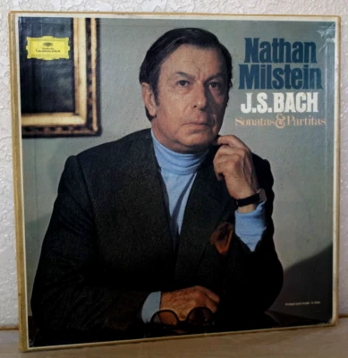Nathan Milstein J.S. Bach Sonatas & Partitas 3x 33RPM LP Box Set 1975 Deutsche - Image 1 of 4