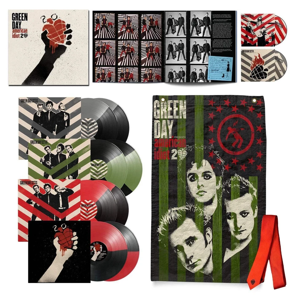 Green Day - American Idiot 20th Anniversary DELUXE COLOR Vinyl 8xLP Bluray Box - Image 1 of 1