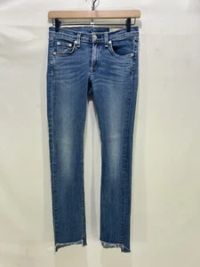 Rag & Bone Womens 27 X 25 Skinny Raw Hem Denim Jeans - Picture 1 of 10
