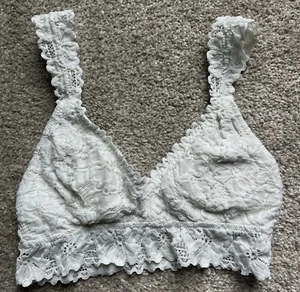 Aeropostale Live Love Dream Bralette weiß Spitze verstellbarer Träger - Medium - Bild 1 von 5
