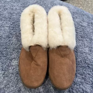 RJS FUZZIES PANTUFLAS DE PIEL DE OVEJA BOTÍN PARA HOMBRE piel de oveja genuina Talla 11 - Imagen 1 de 7