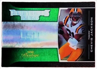 2008 Playoff Prestige Prestigious Picks Green #PPI-20 Chevis Jackson /100 - Image 1 of 2