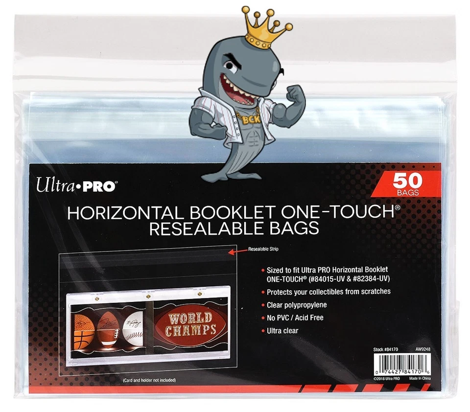 Ultra Pro Resealable Bags for Horizontal Booklet 1-Touch Holders 50ct Pack  - Image 1 of 1