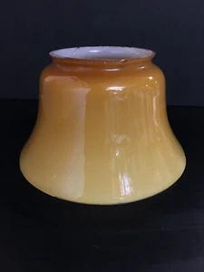 RARE NOS  Amber Glass Gas Shade - 4"FITTER - Picture 1 of 12