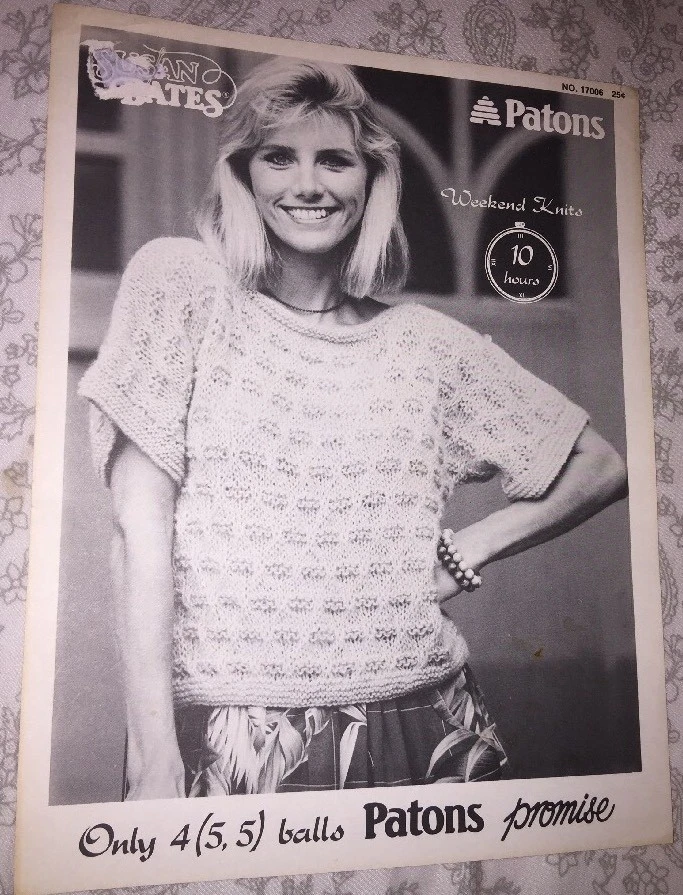 Vintage Susan Bates Patons No. 17006 Easy Knit Top - Image 1 of 1