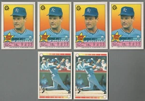 Pegatinas de béisbol O-Pee-Chee 1989 George Brett lote de 6 variedades diferentes - Imagen 1 de 2