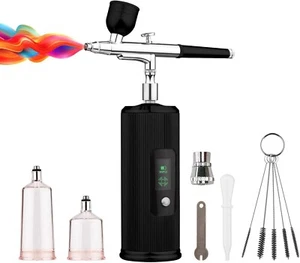 Eacam Portable Airbrush Kit with Compressor Handheld Cordless Air Brush Pen - Picture 1 of 8