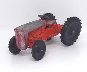 Vintage Lone Star Red Tractor Diecast Play Worn - Picture 1 of 9