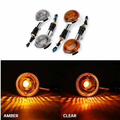 Motorcycle Turn Signal Lights Lamps For YAMAHA XV400 Virago VMAX 1200 SR 400 - Изображение 1 из 4
