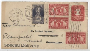 1926 Northampton MA special delivery cover neat franking [y8886] - Picture 1 of 3