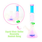 14.75" Princess Elixir Chiller Stratos Glass Bong 18mm Smoking Water Pipe R2