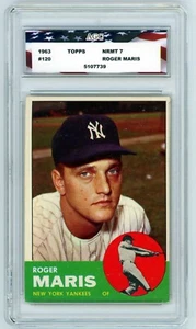 1963 Topps #120 Roger Maris AGC 7 Near Mint New York Yankees - Picture 1 of 2