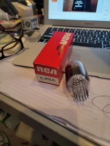 1 NOS RCA 6JM6A Gray Plate Dual Side Getter Vacuum Tube - Picture 1 of 1