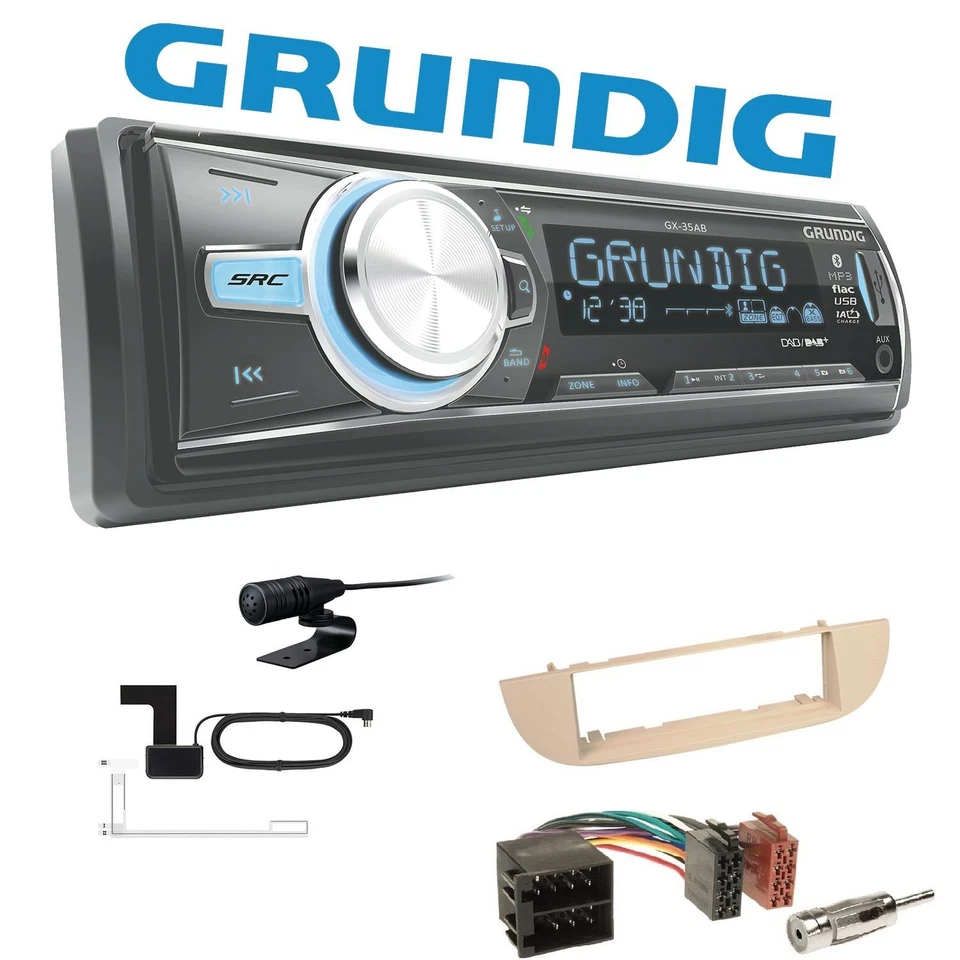 Grundig GX-35AB Auto Digitalradio Bluetooth USB für Fiat 500 500C Beige