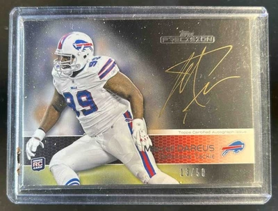 2011 Topps Precision Marcell Dareus Gold Ink Rookie Auto RC #13/50 Bills - Image 1 of 2