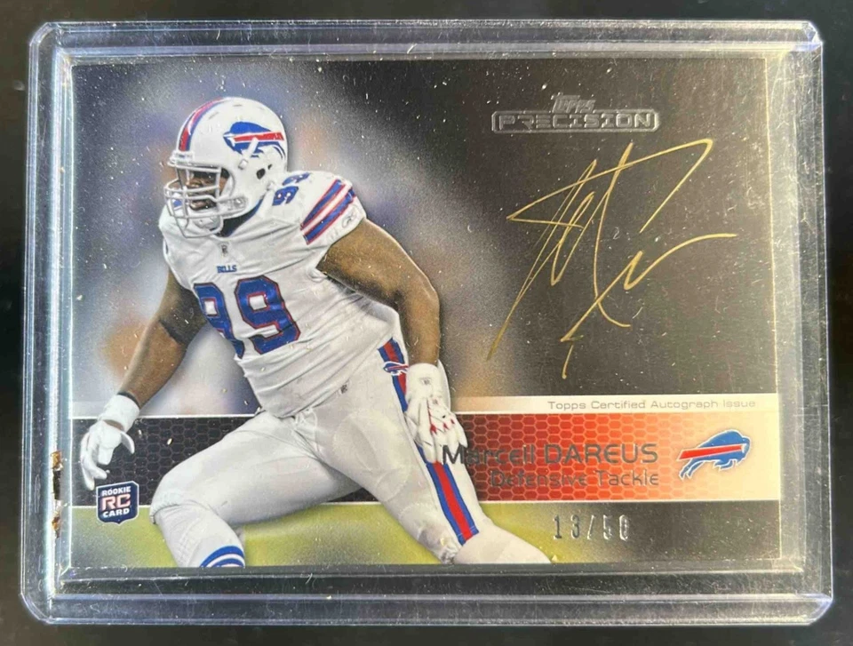 2011 Topps Precision Marcell Dareus Gold Ink Rookie Auto RC #13/50 Bills - Image 1 of 2