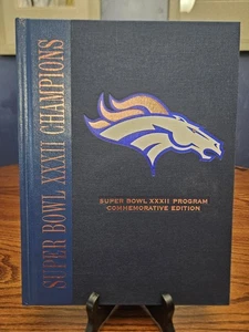 John Elway Autographed Hardcover Book Super Bowl XXXII Program Comm. Edition - Imagen 1 de 9