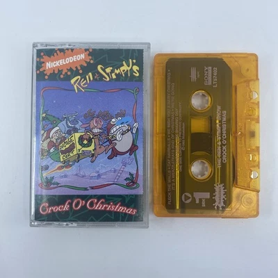 Vintage Ren & Stimpy's Crock O' Christmas Nickelodeon Cassette Tape 1993 Sony - Image 1 of 4