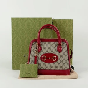 Gucci Horsebit 1955 Small Top Handle Tote Shoulder Bag 125828406 - Picture 1 of 15