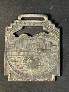 Vintage Long Beach California Natures Convention Metropolis Watch Fob - Picture 1 of 11
