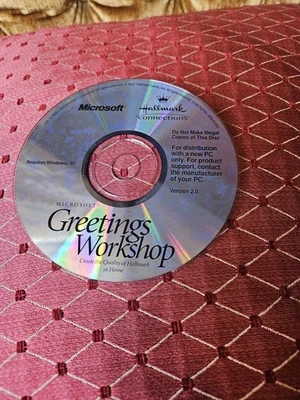 Microsoft Windows 95 1997 nuevo PC CD Hallmark Connections Greetings Workshop V2.0 Foto 1 de 3