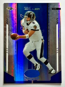 Specchio Kyle Boller 2004 Foglia Materiali Certificati Blu #'d /50 Baltimore Ravens - Foto 1 di 3