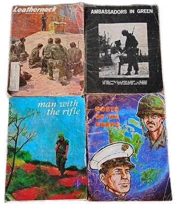 Marine Magazines Leatherneck Ambassadors in Green Man w/rifle Posts Of The Corps - Image 1 of 4