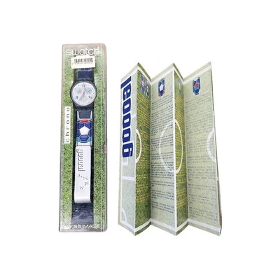 斯沃琪 Chrono 手表 GOOOOAL 法国 SCZ401FR 1998 特价表壳和文书工作 — 第 1/4 张图片