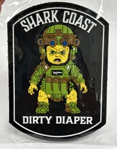 Shark Coast Tactical "Dirty Diaper" PVC Patch, SHOT Show 2025, Hook/Loop, NEU! - Bild 1 von 1