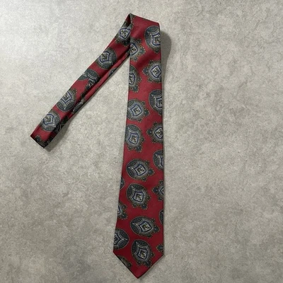 Corbata Claybrooke 100 % seda roja cachemira Foto 1 de 2