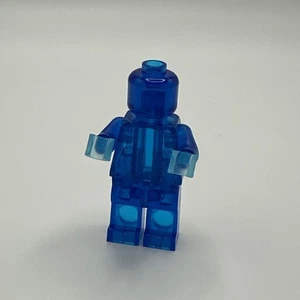 Lego Minifigure Prototype Trans-Dark Blue Transparent PC Polycarbonate - Picture 1 of 6