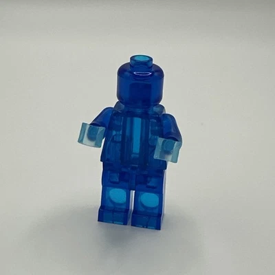 Lego Minifigure Prototype Trans-Dark Blue Transparent PC Polycarbonate - Image 1 of 4
