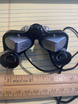 Vintage SCOPE 6 x 15 Sport Compact/Miniature Binoculars #1102 MADE IN JAPAN - Image 1 of 4