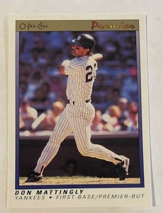 1991 O-Pee-Chee Premier #77 Don Mattingly - Yankees de Nueva York - Imagen 1 de 2