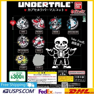 UNDERTALE Capsule Rubber Mascot Keychain Bandai Capsule toy PSL / SELECT OK - Picture 1 of 19