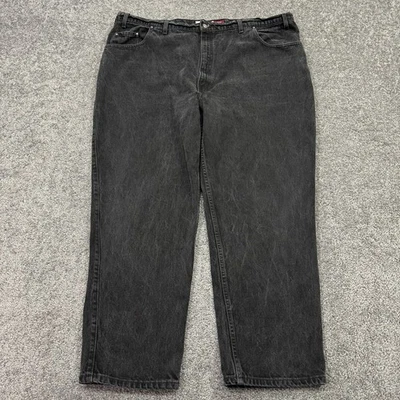 Vtg Levis Jeans Mens 50x30 Black 545 Loose Fit Medium Wash Denim Logo 90s Casual - Image 1 of 4