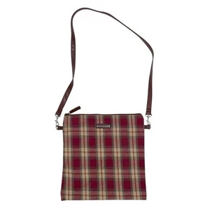Vintage Longaberger Homestead Red Plaid Crossbody Bag Purse Cottagecore Country - Picture 1 of 10