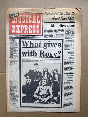 ROXY MUSIC NME MAGAZINE JULY 28 1973 - ROXY MUSIC COVER + FEATURE INSIDE (COVER  - Image 1 of 2