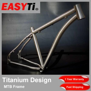 EasyTi 19"-15" Customized Gr9 Titanium MTB Frame Bend Tube Design - Picture 1 of 9