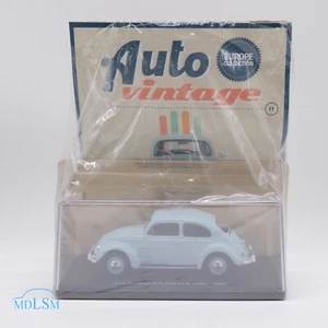 MODELLINO AUTO VOLKSWAGEN BEETLE 1200 AZZURRO 1960 - EDICOLA - SCALA 1:24 - Picture 1 of 4