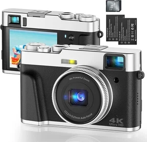 Digital Camera, Photography Autofocus 48MP YouTube Vlogging Camera, 16X Digital - Picture 1 of 7