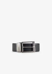 Armani Exchange cintura reversibile nero e marrone - Foto 1 di 3