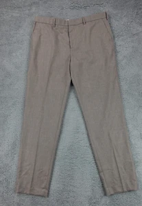 Banana Republic Vitale Barberis Dress Pants Mens 38x34 Brown Tapered Wool NEW - Picture 1 of 20