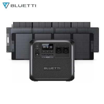 BLUETTI AC180 Stazione di Alimentazione 1800W 1152Wh Pannello Solare 100W 200W 350W Generatore Solare - Immagine 1 di 4