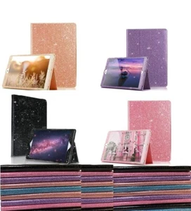 Leather Glitter iPad Case Cover Apple iPad Air 9.7 Pro Air 10.5 10.2 7th 8th Gen - Picture 1 of 34