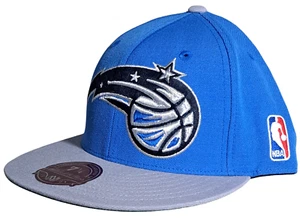 Orlando Magic Fitted Hat Cap by Mitchell & Ness NBA Big Time Blue & Gray Wool - Picture 1 of 5