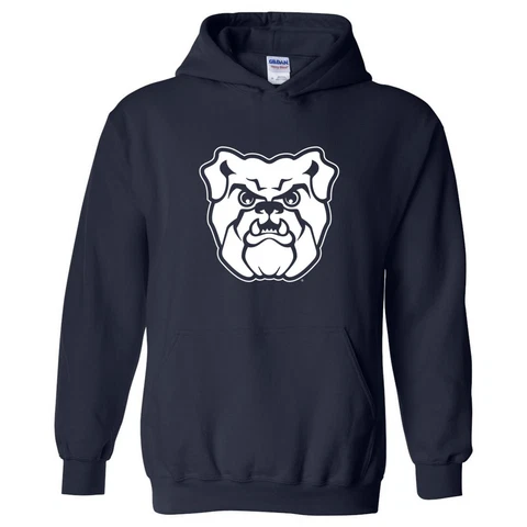 Butler Bulldog Primary Logo Adult Licensed Unisex Hoodie - Navy Cover