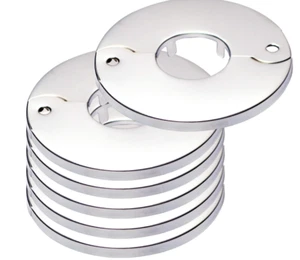 6 Floor and Ceiling Plate Cover Split Flange Replacement Fits 3/4 inch 1" copp - Picture 1 of 5
