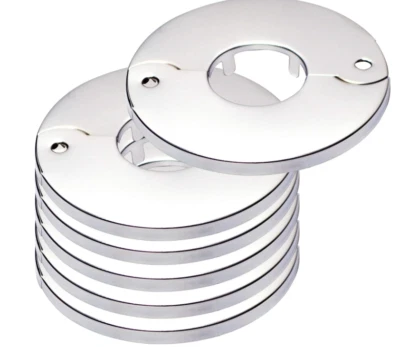 Cubierta de placa de piso y techo 6 bridas divididas repuesto se adapta a 3/4 pulgadas 1" copp Foto 1 de 4