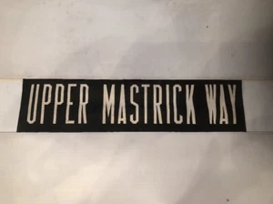 Persiana de destino de autobús vintage Aberdeen años 60-70 30”- # Upper Mastrick Way - Imagen 1 de 6